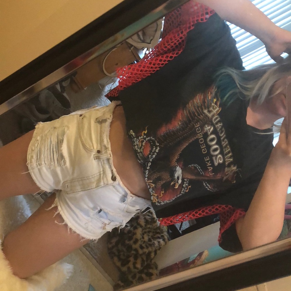 LF fishnet T-shirt